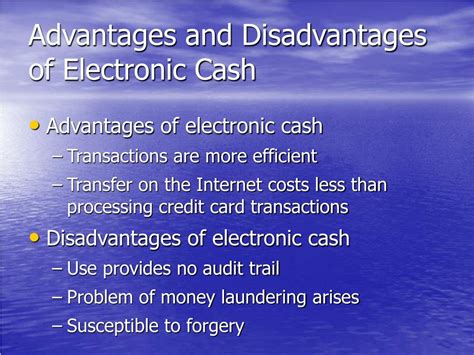 Disadvantages of Electronic Transactions .